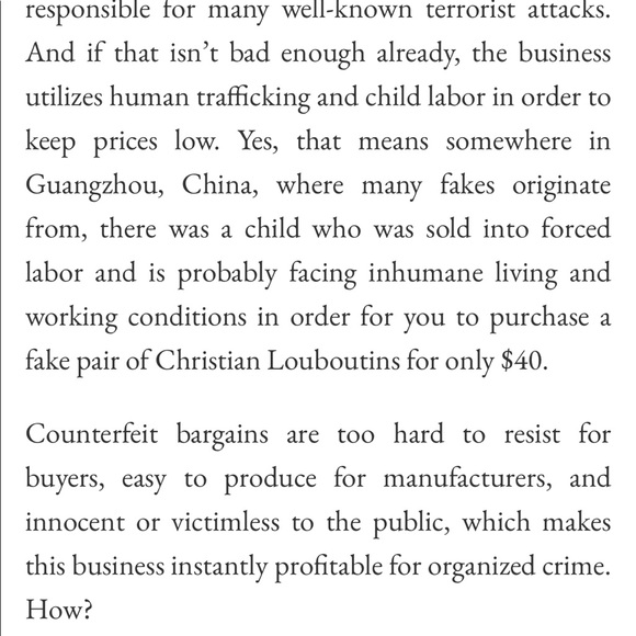 FAKE HANDBAGS HURT REAL PEOPLE - Picture 3 of 10